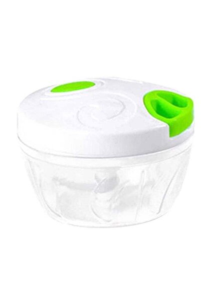 Generic قطاعة فواكه وخضراوات يدوية، أبيض/أخضر/شفاف، 130 × 90 مم