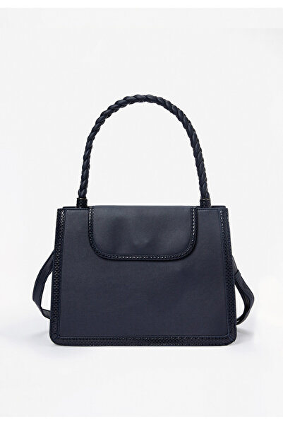 B T Shoes Tmavě modré rukojeť kabelky Toffee