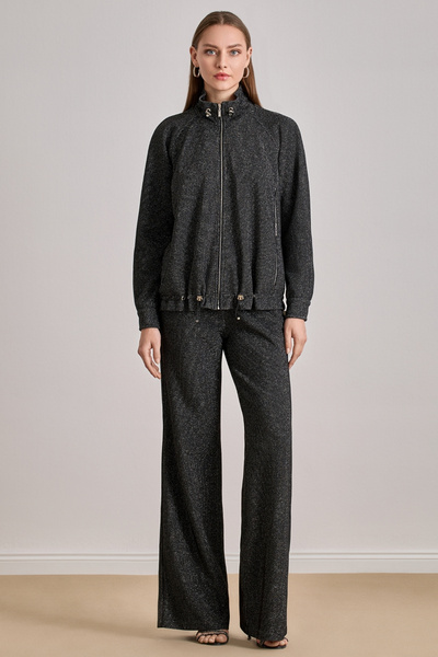 Guitar Cepli Siyah Simli Ceket