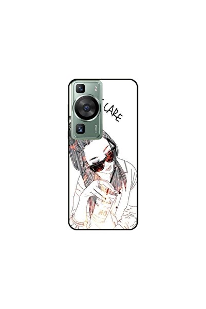 Atlas Εξατομικευμένη θήκη και μεμβράνη σιλικόνης Huawei P60, Δεν με νοιάζει, ...