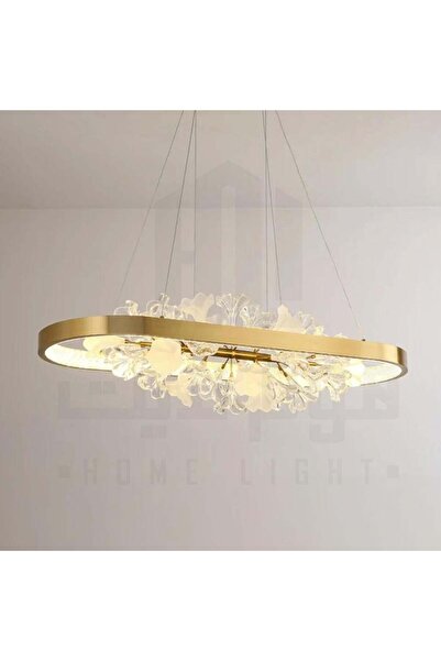 homelight ثريا مودرن ليد بيضاوية ذهبي