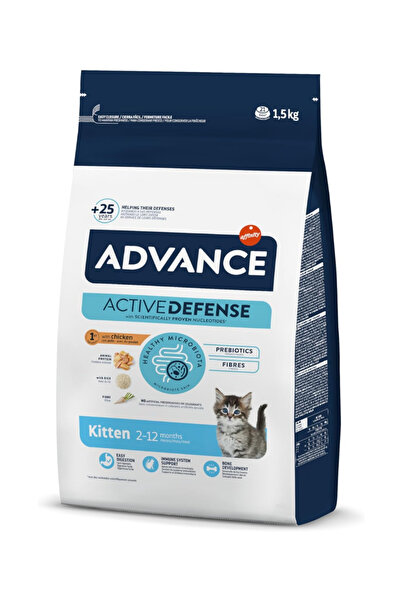 Advance Kitten Tavuklu ve Pirinçli Yavru Kedi Maması 1.5 Kg | Sağlıklı Gelişi...