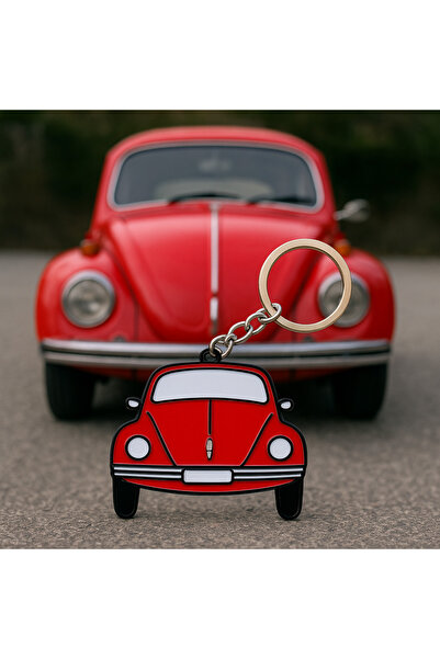 SERÜVENTR Retro Vosvos Design Keychain – Red