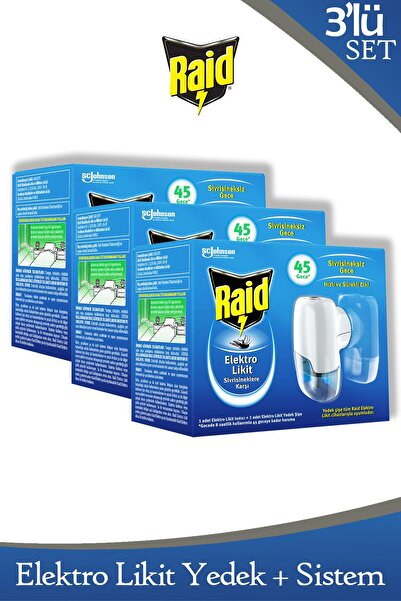 Raid Elektrolikit Sistem 45 Gece 27 ml x 3 Adet
