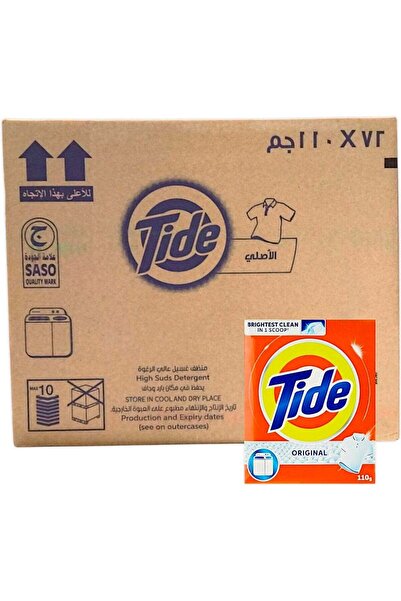Tide Original High Suds Laundry Detergent Powder 110g*72 Packets