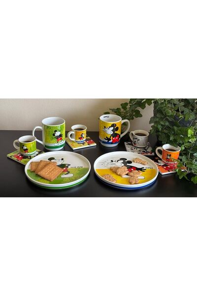 EGAN Side Plate + Stackable Mug Set – Mickey & Minnie Mouse I AM Collection