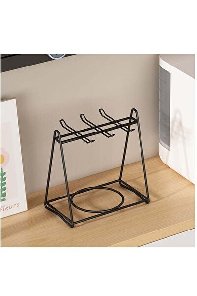 Generic Shuer Triangular Stainless Steel Coffee Cup Holder Suspended With Nail Free Partitions, Creative Ki