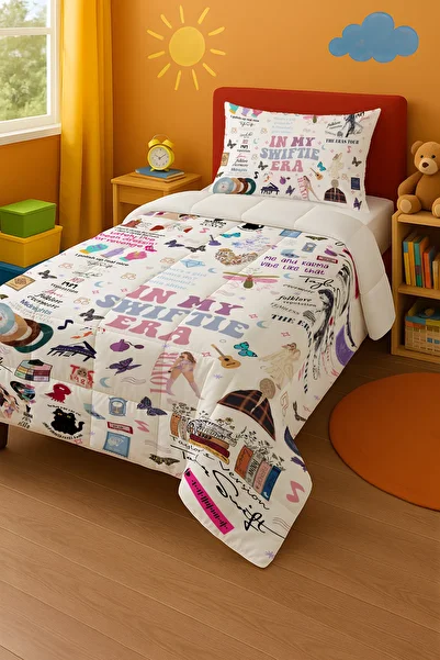 Viadela Taylor Swift Eras Tour Single Duvet and Pillowcase