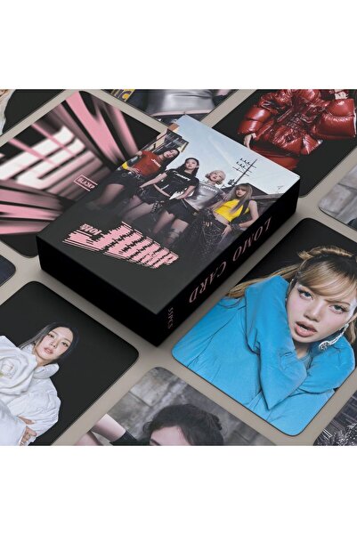 Kpop Dünyasi Σετ καρτών BLACKPINK '' Jump '' με διπλή όψη με τυπωμένο ολόγραμμα λέιζερ/λόμο