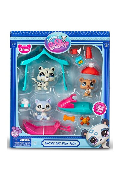 Littlest Pet Shop Set 3 figurine Littlest Pet Shop, Snowy Day