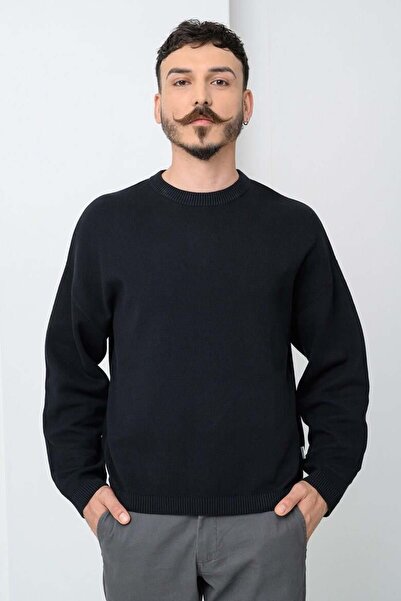 Jack & Jones JCOSIGNAL KNIT CREW NECK Black 12283545-BL