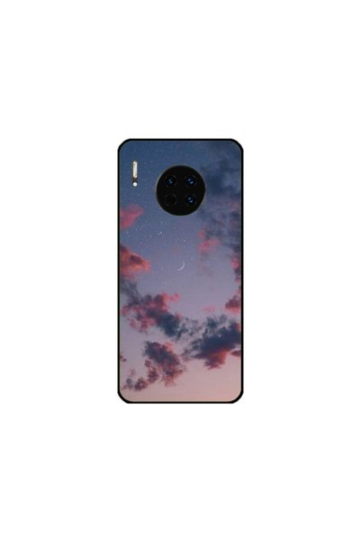 Atlas Husa personalizata si Folie de Silicon Huawei Mate 30, Moody Sky, multi...