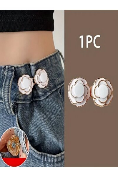 Alyas Aksesuar زر تعديل حزام الزهرة ثلاثي الأبعاد الأنيق