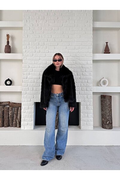 ZF BUTİK Γυναικείο γιακά Premium Εισαγόμενη ψεύτικη γούνα