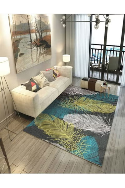 Raffine Luxurious Floral Fluffy Washable Carpet Rug 230x160 cm