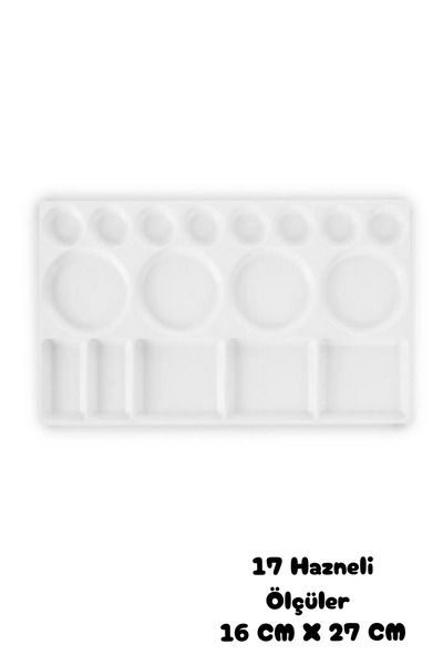 ALLStore RESİM PALETİ 25X33 CM PROFESYONEL GODELİ DİKDÖRTGEN BEYAZ BÜYÜK BOY ...