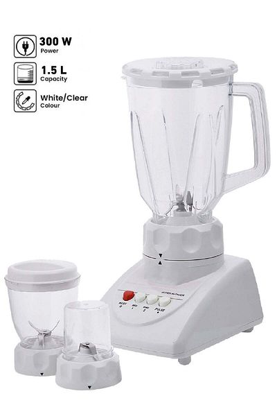 REFURA 3 in 1 Blender and Grinder 1500ml 300 watt