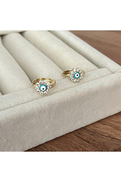 ATELİER GİZEM Xuping kararmaz gold çelik halka çocuk küpesi