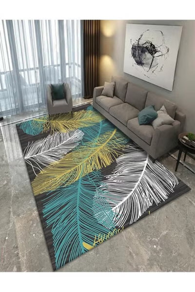 Raffine Luxurious Floral Fluffy Washable Carpet Rug 230x160 cm