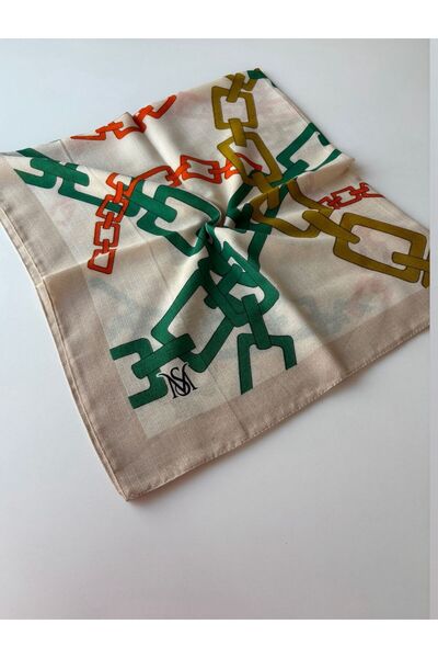 çiğdem eşarp Φουλάρι με σχέδιο αλυσίδας MASALSU