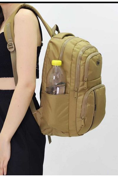 onexsports Unisex Sturdy Soft Water Resistant Side Striped Multi-Eye Medium Size Laptop-School and Backpack
