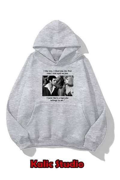Kalic Studio Scarface Tony Montana Unisex Oversize Sweatshirt Gray