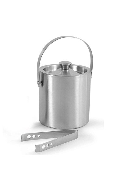 Generic Ayda Ice Bucket Ice Cube Container Double Walled with Tongs and Lid for Chilling Champagne 1000ml