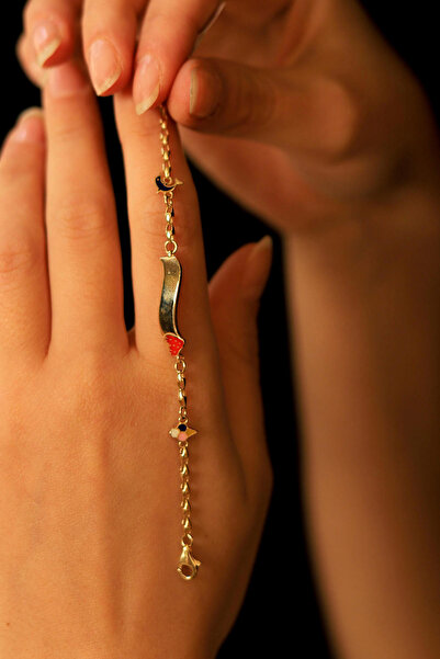 GÜLENLER ALTIN 14 Ayar Altın Dalgalı Bebek Künye