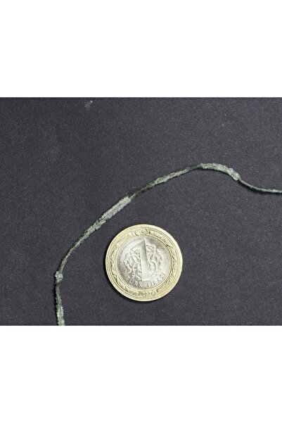 Ece Örgü Tasarım Atölyesi Çağla yeşili, ince ve yassı kadife (şönil) örgü ipi (200 gr.)