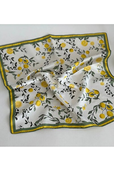 LUXSTONE Limon Desenli Bandana Fular