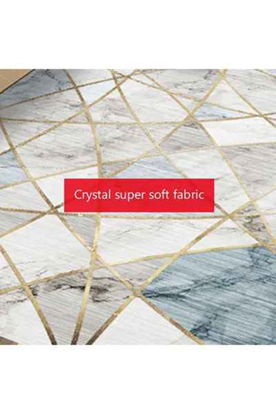 Raffine Geometric Pattern Living Room Carpet Multicolour 40x60cm