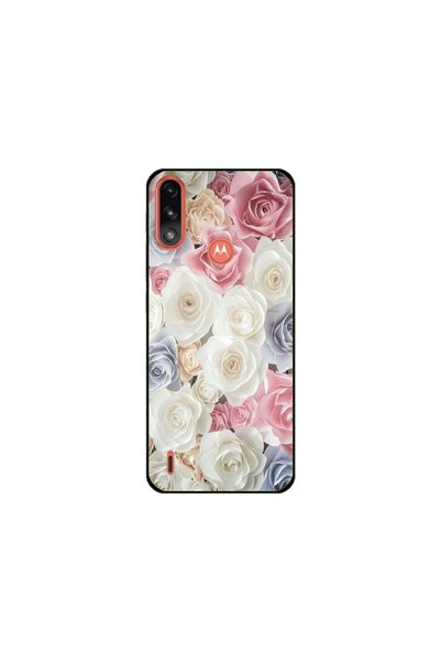Atlas Персонализиран калъф за Motorola Moto E7i Power, Flowers #23, многоцвет...