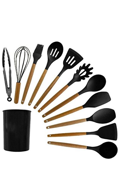 Generic مجموعة أدوات مطبخ من السيليكون مكونة من 12 قطعة - مقاومة للحرارة حتى ...