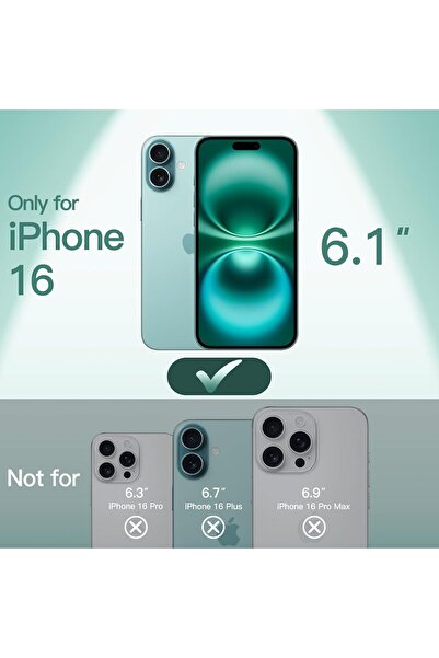 JETech Ultra-Thin G-Tech Case 0.35mm for iPhone 16 (6.1-inch), Full Camera Lens Protection, Lightweight Mat