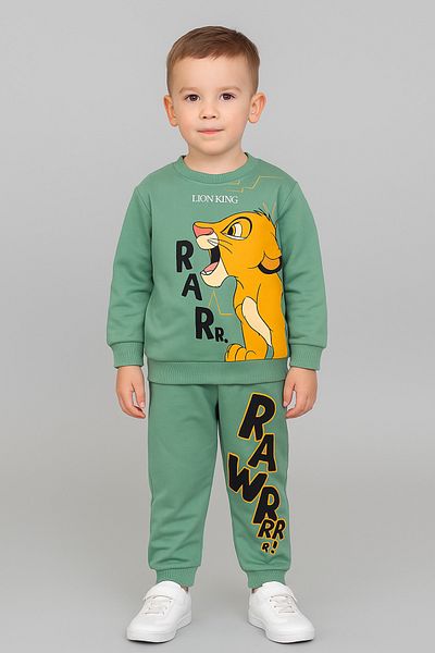 KGN GİYİM Boy's Suit Bottom Top Tracksuit Set Lion King