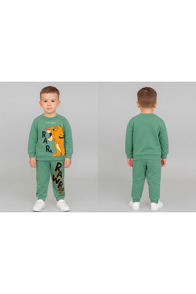 KGN GİYİM Boy's Suit Bottom Top Tracksuit Set Lion King