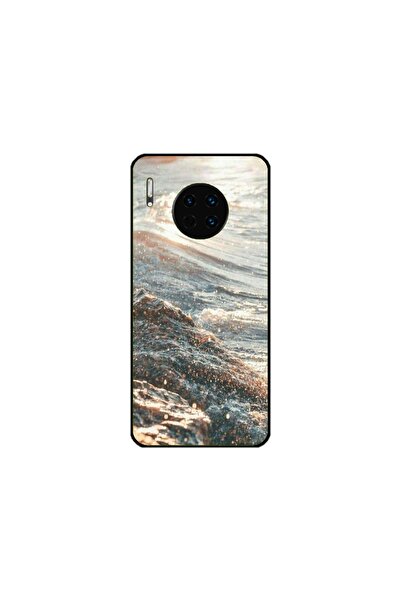 Atlas Husa personalizata si Folie de Silicon Huawei Mate 30, Ocean Water #1 ,...