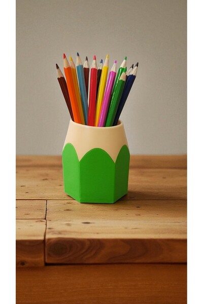 krh 3d print مقلمة - تصميم قلم رصاص ملون، منظم سطح المكتب، طباعة ثلاثية الأبعاد