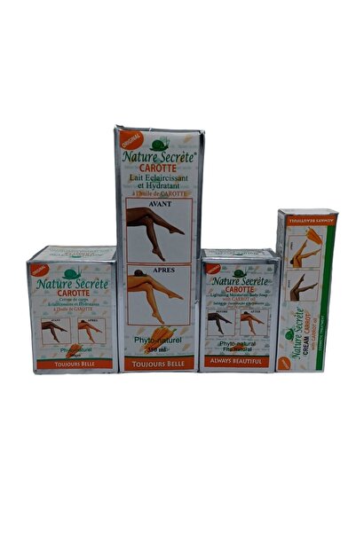 Nature مجموعة تفتيح البشرة بزيت الجزر 4 قطع 1050جرام