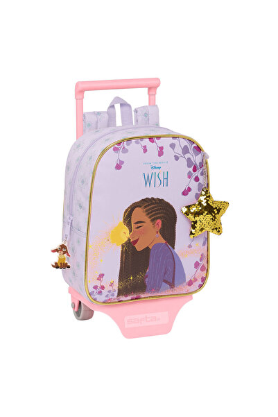 Wish Rucsac școlar cu roți Liliac 22 x 27 x 10 cm
