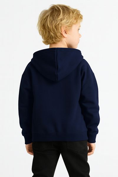 AHENGİM Girls - Boys Basic Zippered Thick 3 Thread Winter School Sweat Ak1815