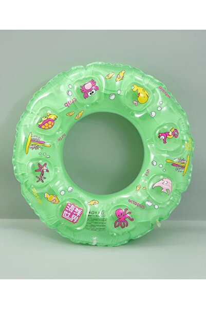 Fab N Funky Swimming Ring For Kids, Sea Animals Themed, Fun Pool Accessory, 3 Years+, Light Green