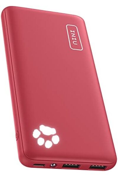 iniu Portable Charger USB C Slim 3 Amp High-Speed 10000mAh