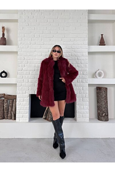 ZF BUTİK Weiches, lang gefüttertes Premium-Pelzfell