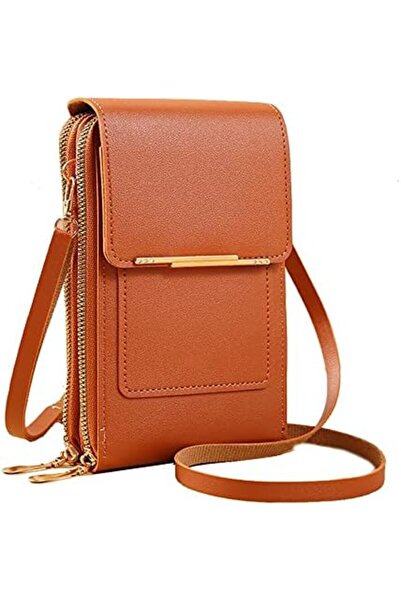 Türkiye Anti-theft Leather Bag, Elegant Crossbody Touch Screen Phone Bag