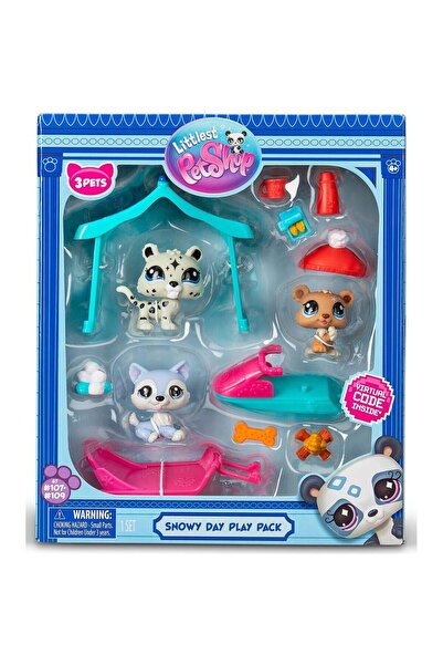 Littlest Pet Shop Set 3 figurine Littlest Pet Shop, Snowy Day