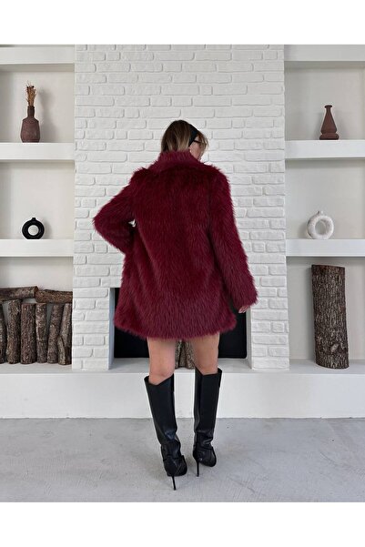 ZF BUTİK Weiches, lang gefüttertes Premium-Pelzfell