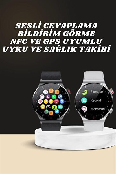 Genel Markalar Akıllı Saat Amoled Ekran Bluetooth Bağlantılı Sesli Görüşme Na...