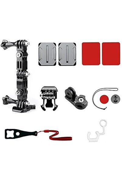 O Ozone مجموعة تثبيت خوذة الدراجة النارية لكاميرا Gopro Hero 13/12/11/10/9/8/...