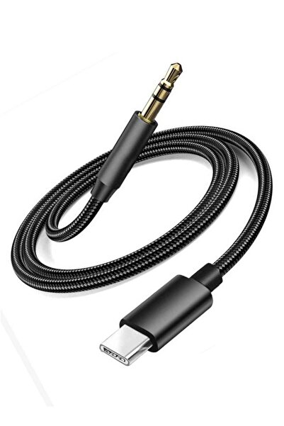 Generic Type C to Aux cable, strong cable for connecting the mobile phone to the car radio, made of cloth, c
